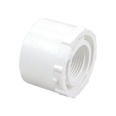 1 In.x 0.5 In. White Plastic PVC Bushing